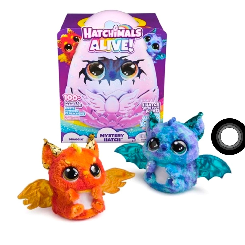 Hatchimals Alive Mystery Hatch DRAGGLE Electronic Pet — Flame or Splash NEW